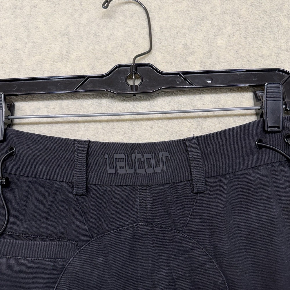 Vautour Cargo Utility Pants Black Multi Pocket Zip Ankle Tactical 32x30 - Picture 13 of 15